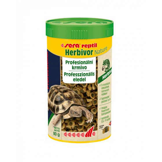 Sera Reptil Professional Herbivor Nature táp növényevő hüllők, szárazföldi teknősök és leguánok számára 250 ml