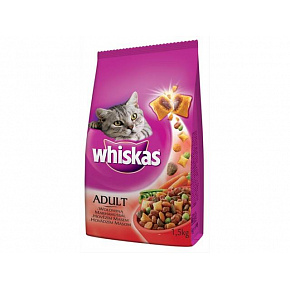 Mars WHISKAS felnőtt macska marhahússal 1,4 kg