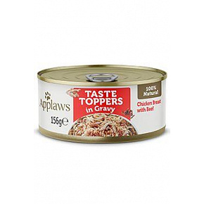 Applaws Dog konz. Toppers Gravy csirke marhahússal 156g