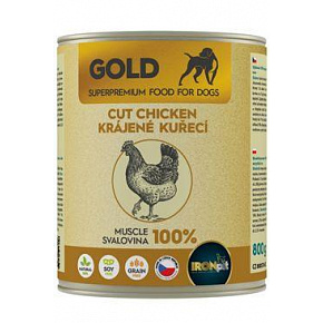 IRONpet Gold Dog konz. Csirke Izom Szelet 800g IRONpet Gold Dog konz. Csirke Izom Szelet 800g