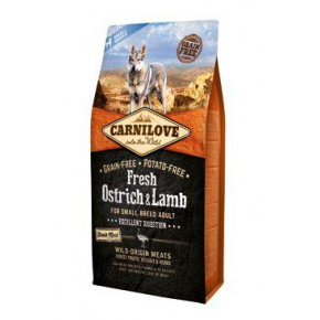 Carnilove Dog Fresh Strucc&Hús Bárány Kis Fajtáknak 6kg