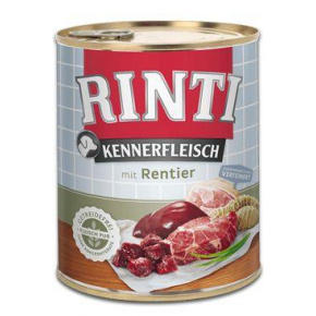 Rinti Dog Kennerfleisch rénszarvas konzerv 800g