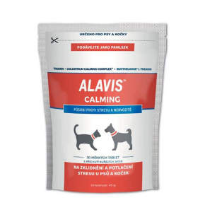 ALAVIS Calming kutyáknak és macskáknak 45 g/30 rágótabletta