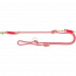 Soft Rope hosszabbító kerek szövött póráz, piros/krém