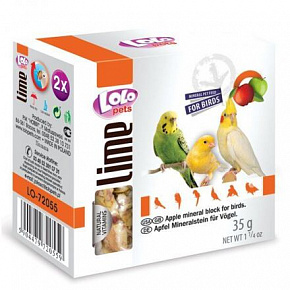 LOLOpets LIME alma ásványi kő madaraknak 35 g LOLOpets LIME alma ásványi kő madaraknak 35 g