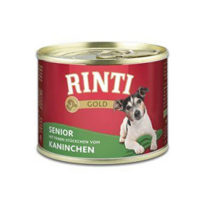 Rinti Dog Gold Senior Senior konzerv nyúl 185g