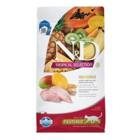 N&D TROPICAL SELECTION CAT ivartalanított csirke 1,5kg