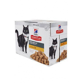 Hill's Macska. SP Adult7+ Sterilised Csirke tasak 12x85g