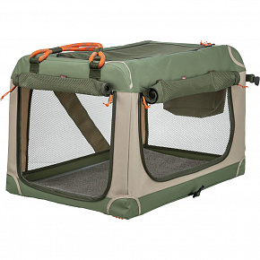 COMFY szállítóketrec, L: 63.8 x 60.7 x 95.5 cm, olíva/bézs COMFY szállítóketrec, L: 63.8 x 60.7 x 95.5 cm, olíva/bézs