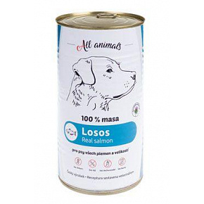 All Animals DOG konz. Őrölt lazac 1200g