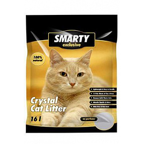 Smarty Exclusive szilikát alom, illatmentes 16l