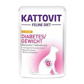 Kattovit Cat Diabetes/Gewicht csirke zseb 85g Kattovit Cat Diabetes/Gewicht csirke zseb 85g