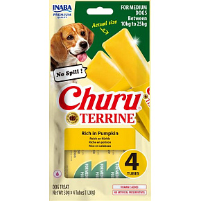 Churu Dog Terrine sütőtök M fajták 4x30g