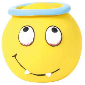 Latex smiley labda, sárga kis töltött 6 cm