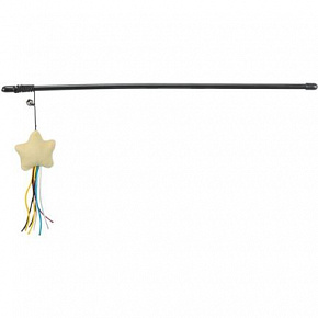 Játékpálca plüss csillaggal és macskamentával, csengő, 46 cm, műanyag/plüss Játékpálca plüss csillaggal és macskamentával, csengő, 46 cm, műanyag/plüss