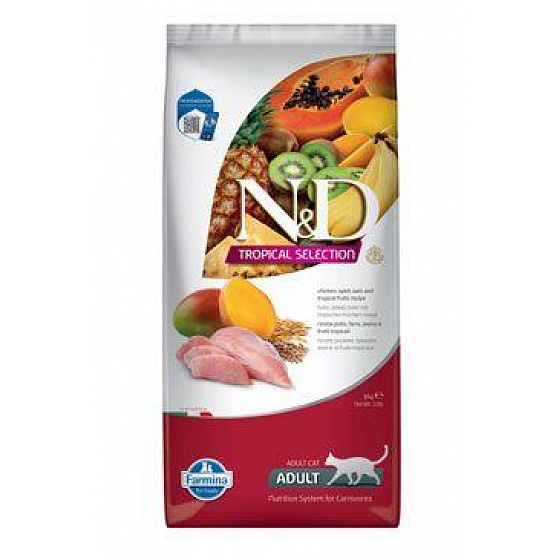 Farmina N&D macska TROPICAL SELECTION (AG) felnőtt, csirke 10 kg
