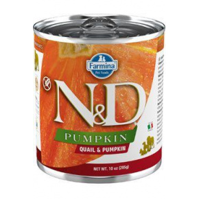 N&D DOG PUMPKIN Adult Fürj és sütőtök 285g