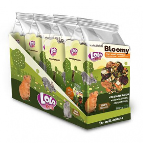 LOLOPets BLOOMY zöldség chips rágcsálóknak 100 g