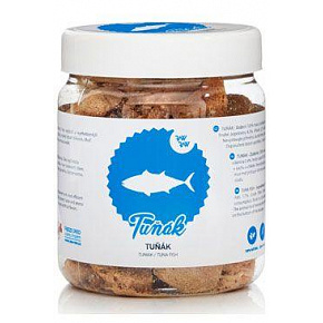 Raw Raw csemege fagyasztva szárított tonhal hús 70g