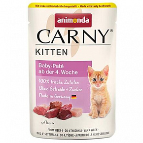 Carny Kitten 85 g Baby Paté, tasak kiscicáknak