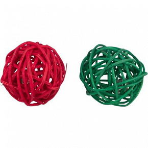 Xmas Balls - 2 darabos golyókészlet rágcsálóknak, csengőkkel, 4 cm