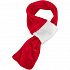 Xmas SCARF - karácsonyi bársony sál, piros/fehér