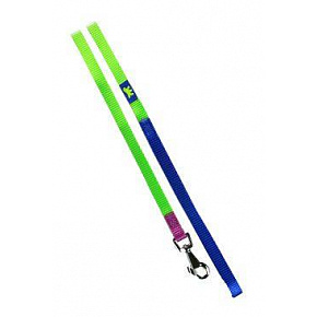 Póráz nejlon CLUB G 10mmx120cm zöld-kék FP 1db