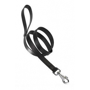 Bőr póráz NATURAL G 120cmx15mm, fekete FP 1db Bőr póráz NATURAL G 120cmx15mm, fekete FP 1db