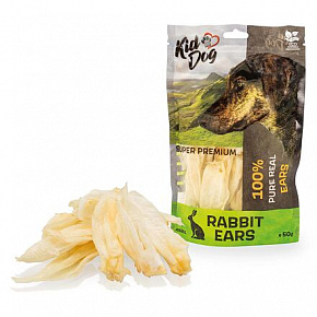 KIDDOG SUPER PREMIUM 100% természetes nyúlfül 50 g