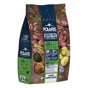 Polaris kutya Grain Free Puppy Large Breed Bárány & Lazac 12 kg