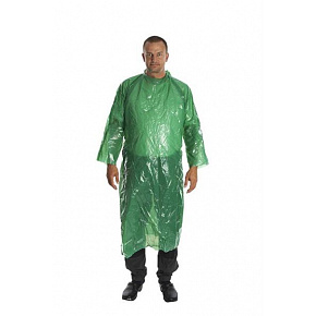 Egyszer használatos zöld KRUTEX védőköpeny 130cm 25db 25db