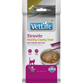 Farmina Creamy Vet Life Cat Strutive csirke- és tonhalízesítésű jutalomfalat 60 g