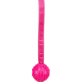 Soft & Strong, labda pánttal, TPR, 27 cm, rózsaszín