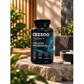 CEZZOO Vitality+ Kelátkötött Magnézium 90 kapszula
