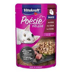 Vitakraft Cat Poésie DéliSauce szív zseb 85g Vitakraft Cat Poésie DéliSauce szív zseb 85g