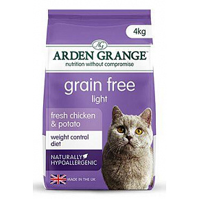 Arden Grange Macska GF Felnőtt Light friss Csirke&Burgonya 4kg