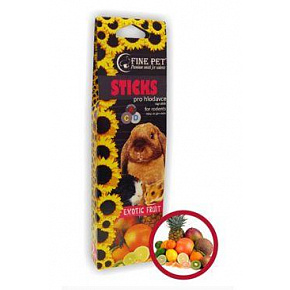 FINE PET Rágcsáló Rúd Egzotikus gyümölcs 2db/110g