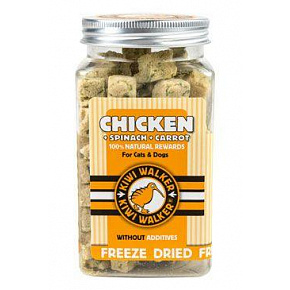 Fagyasztva szárított csirke, spenót, sárgarépa 65g Kiwi Fagyasztva szárított csirke, spenót, sárgarépa 65g Kiwi