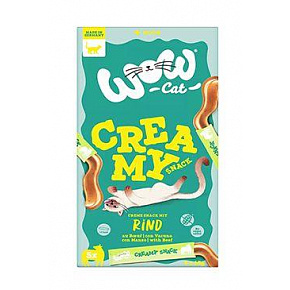 WOW Macska származás. Creamy Snack marhahússal 5x15g