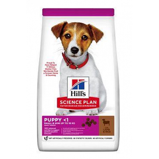 Hill konzervdoboza. SP Puppy Small&Mini Bárány&Rizs 1,5kg