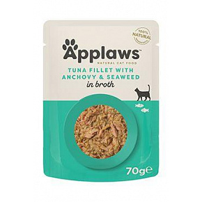 Applaws Cat tasak Felnőtt Broth tonhal szardellával 70g