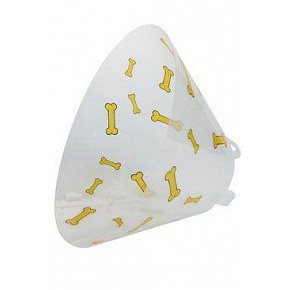 Védő nyakörv BUSTER műanyag Csont sárga 20cm