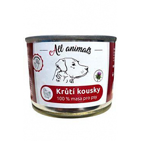 All Animals DOG konz. Pulykadarabok 200g All Animals DOG konz. Pulykadarabok 200g