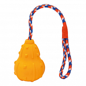 Természetes kemény gumiból készült "HOKAIDO" dobójáték 10 / 43 cm kötéllel, HipHop Dog