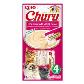 Churu Cat tonhal recept garnélarák ízesítéssel 4x14g