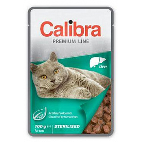 Calibra KAPSIČKA Premium cat Sterilised Máj szószban 24 x 100 g