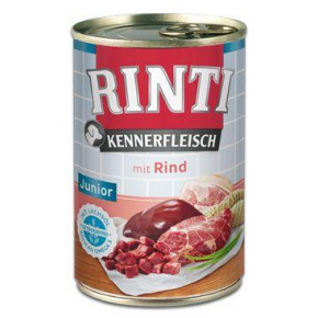 Rinti Dog Kennerfleisch konzerv Junior marhahús 400g