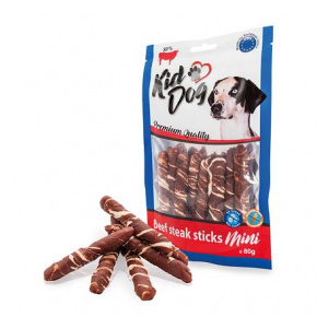 KIDDOG marhahús steak bivalybélszín pálcikán 7-8cm 80 g