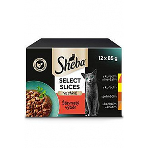 Sheba pocket Juicy válogatott gyümölcslé 12x85g