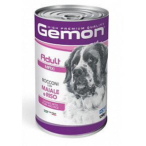 GEMON konzerv felnőtt maxi kutyáknak sertéshús és rizs 1250 g GEMON konzerv felnőtt maxi kutyáknak sertéshús és rizs 1250 g